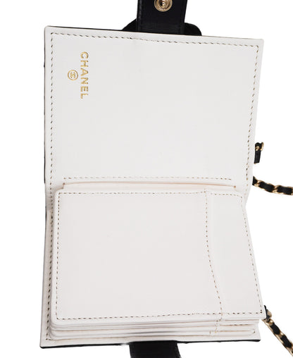 Book Card Holder with Chain Black