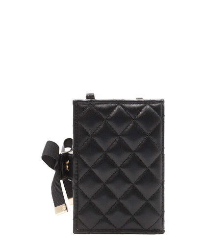 Book Card Holder with Chain Black