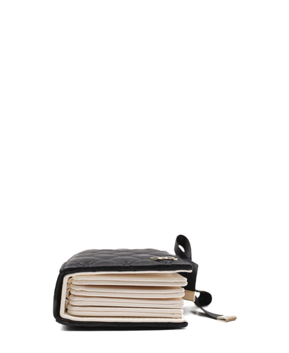 Book Card Holder with Chain Black