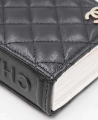 Book Card Holder with Chain Black