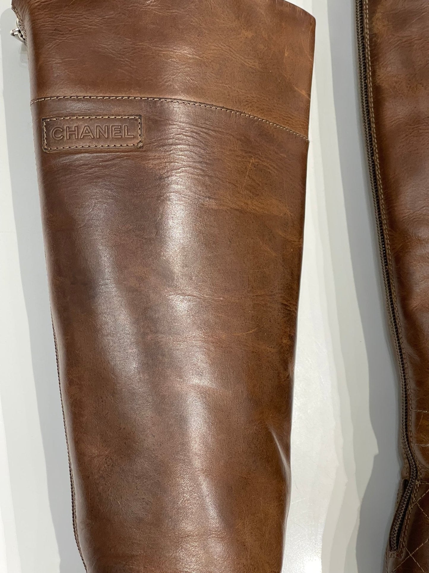 Chanel - Bottes marrons T38,5
