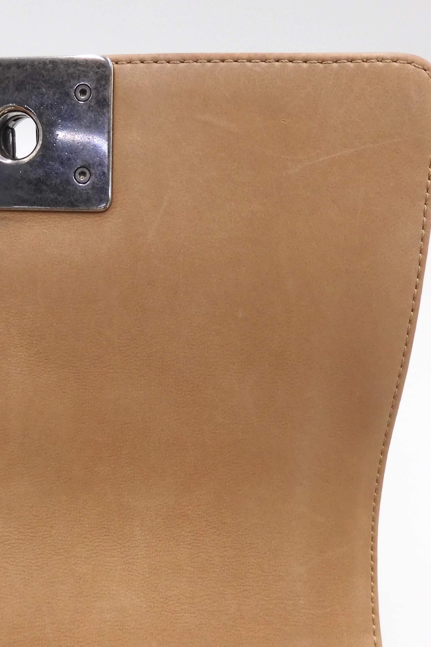 Boy Accordion Flap Bag Beige