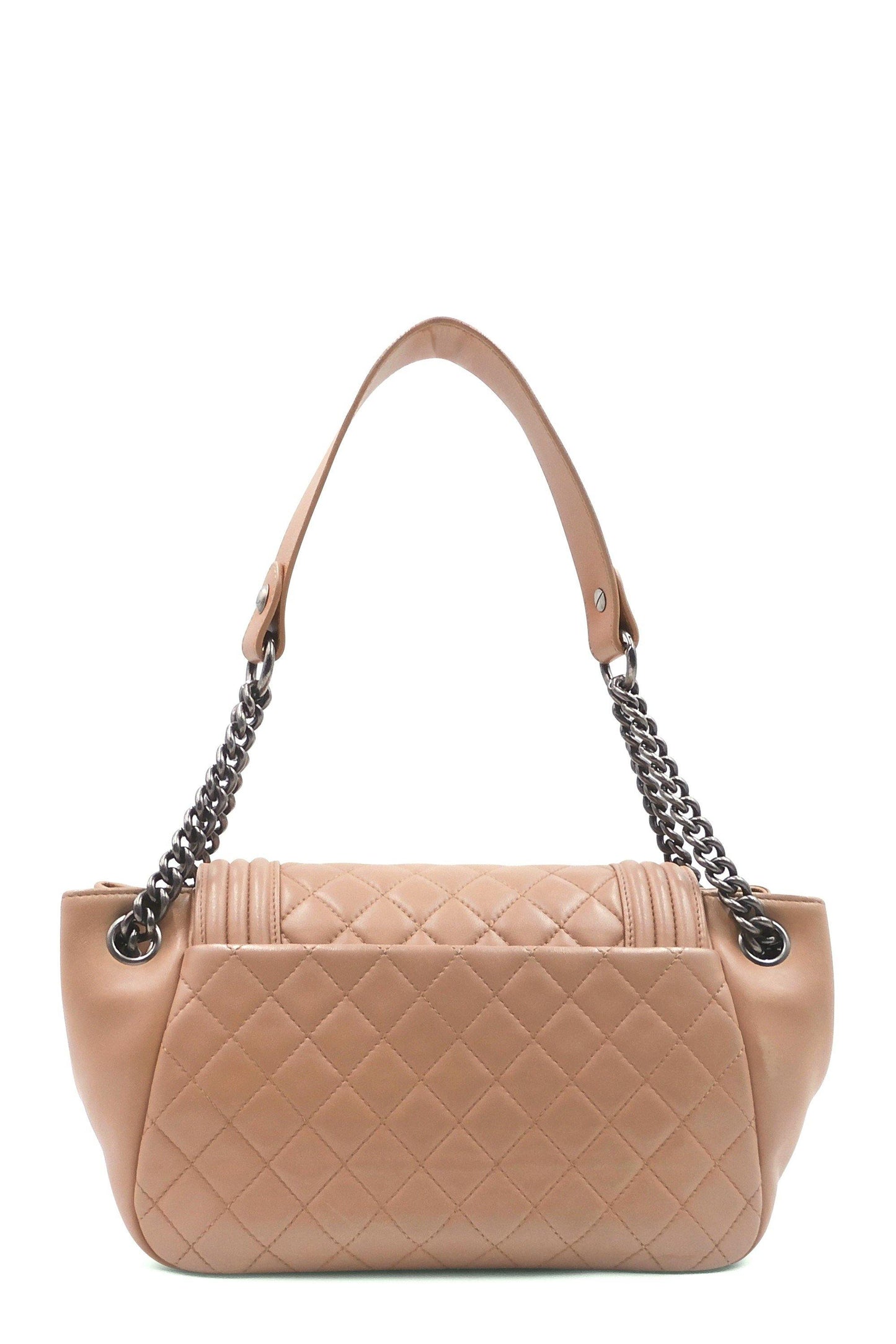 Boy Accordion Flap Bag Beige