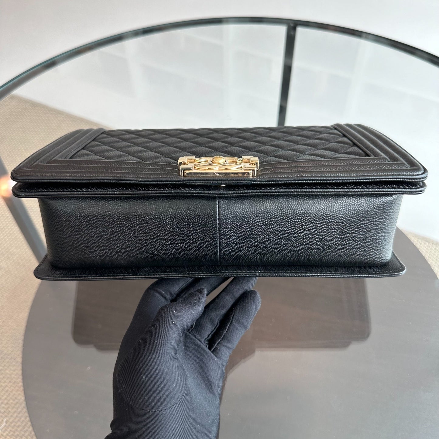 Boy Caviar New Medium 28CM Leboy Black GHW No 23
