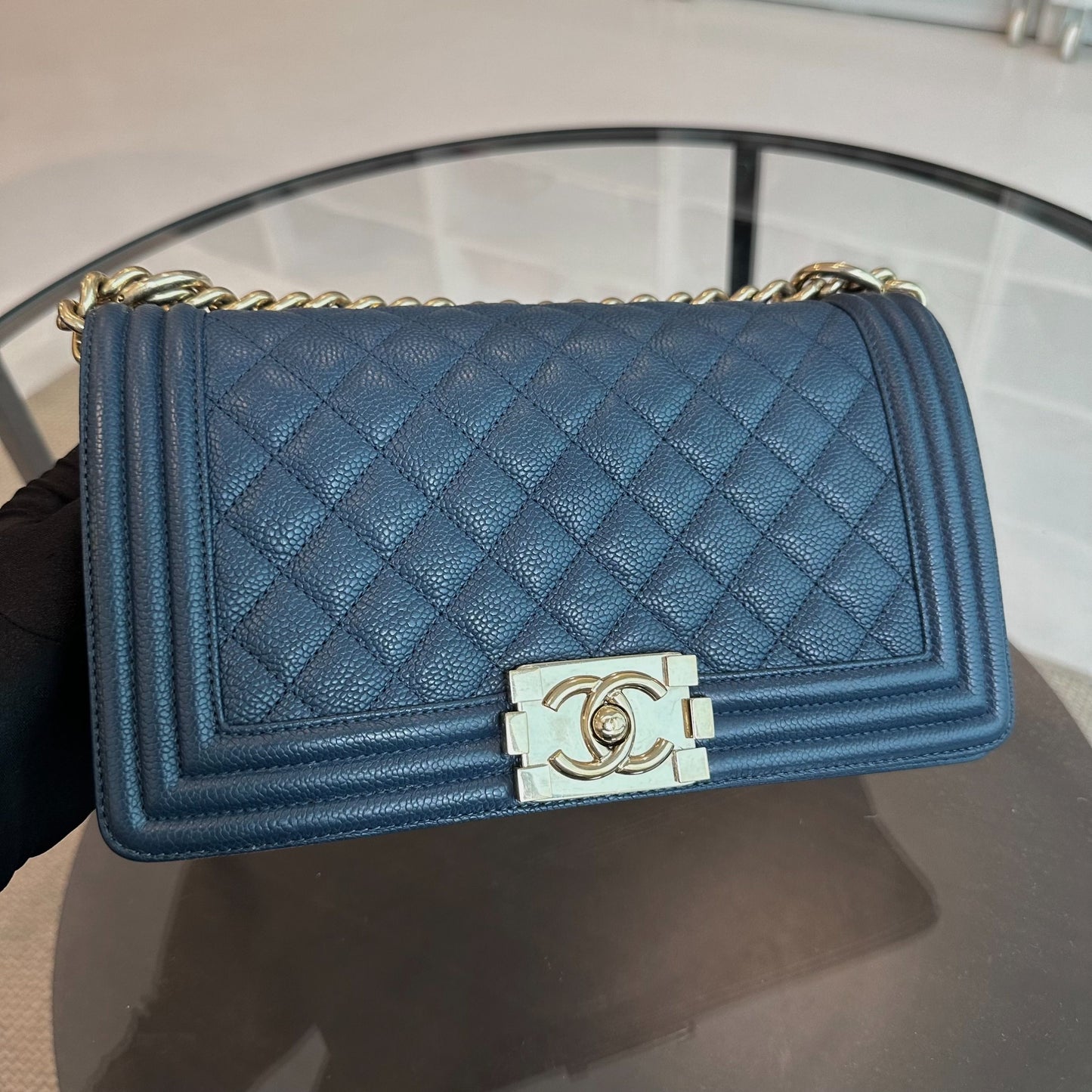 Boy Caviar Old Medium 25 CM Dark Blue GHW No 23