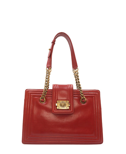 Boy Jetsetter Shopping Tote Red