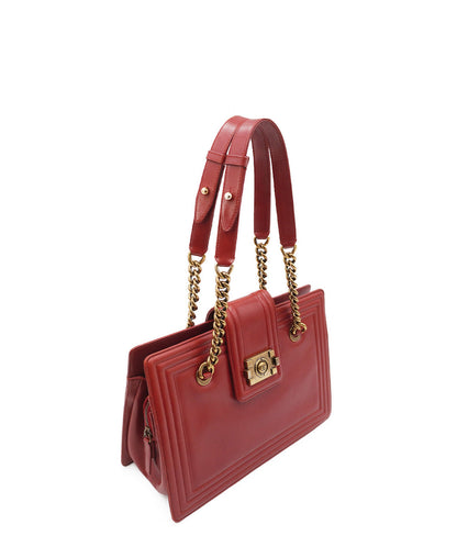 Boy Jetsetter Shopping Tote Red