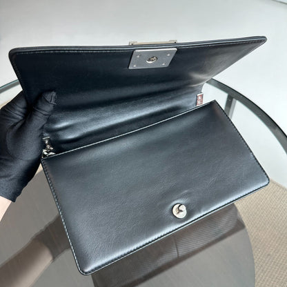 Boy New Medium 28CM Lambskin Leboy Black SHW No 19
