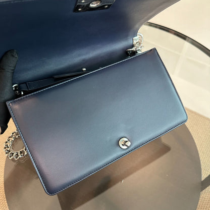 Boy New Medium 28cm Leboy Lambskin Dark Blue No 19