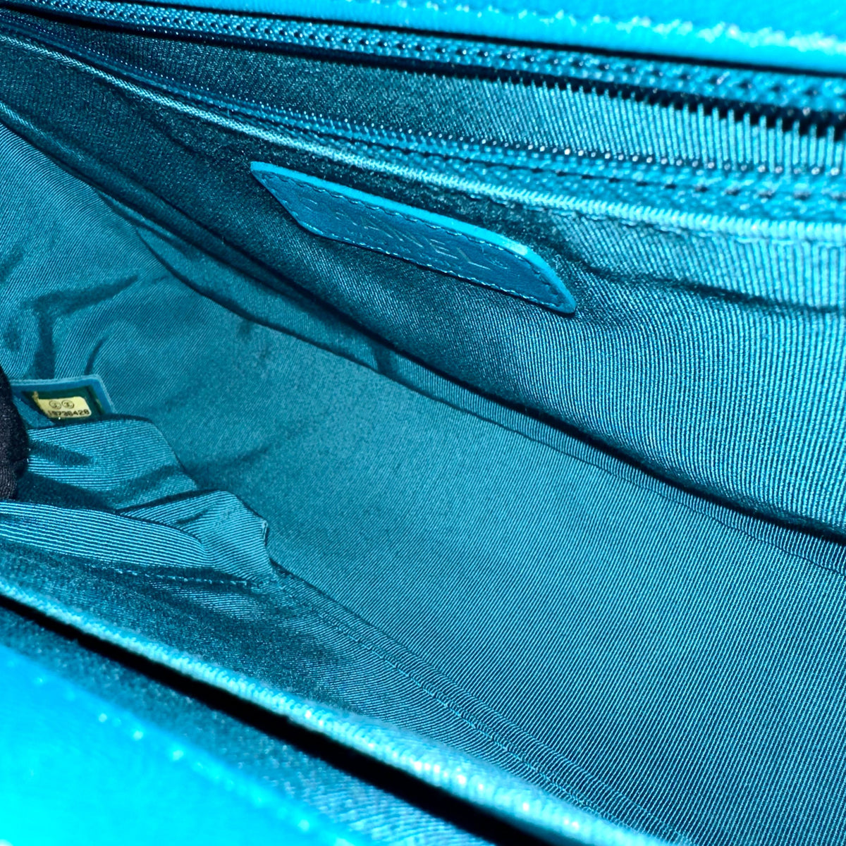 Boy New Medium 28CM Quilted Lambskin LeBoy Blue SHW No 19