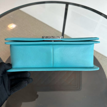 Boy Old Medium 25cm Lambskin Tiffany Baby Blue No 19