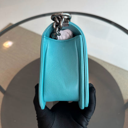 Boy Old Medium 25cm Lambskin Tiffany Baby Blue No 19