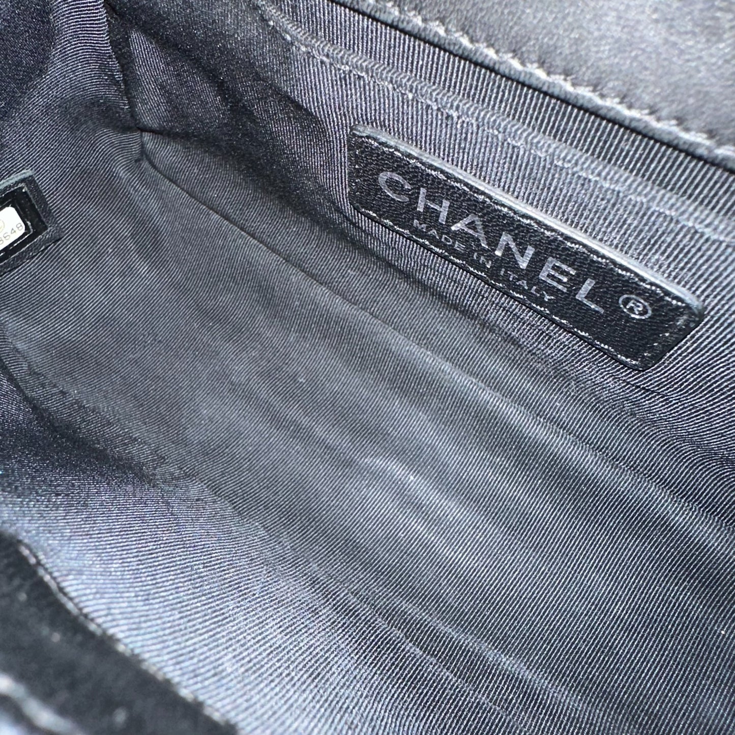 Boy Small Lambskin Quilted Black SHW No 22