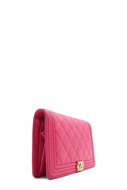 Boy Yen Interlocking CC Logo Wallet Pink