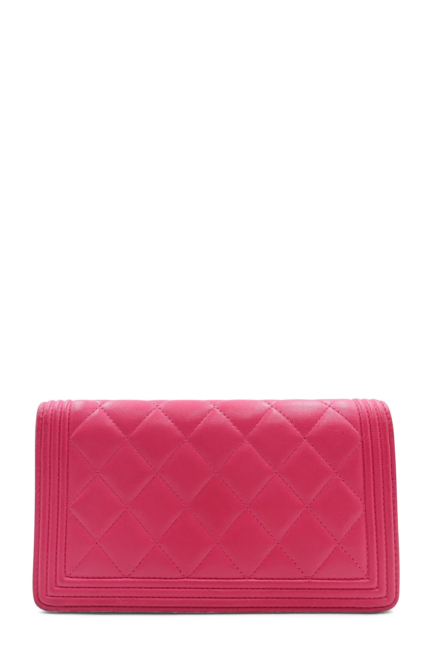 Boy Yen Interlocking CC Logo Wallet Pink