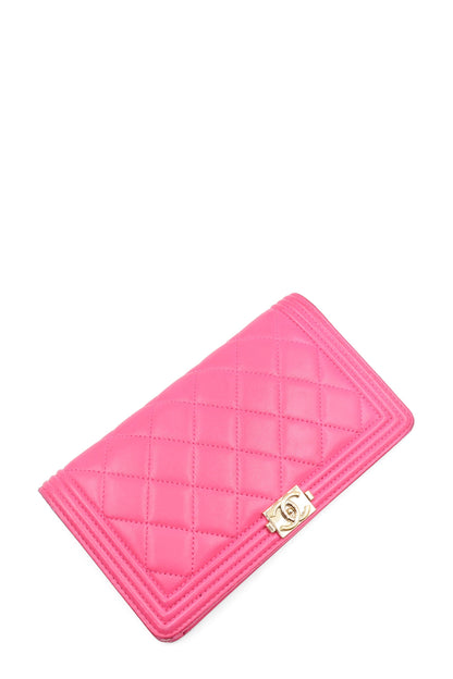 Boy Yen Interlocking CC Logo Wallet Pink