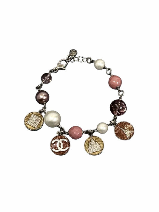 Chanel Pink Charm Bracelet
