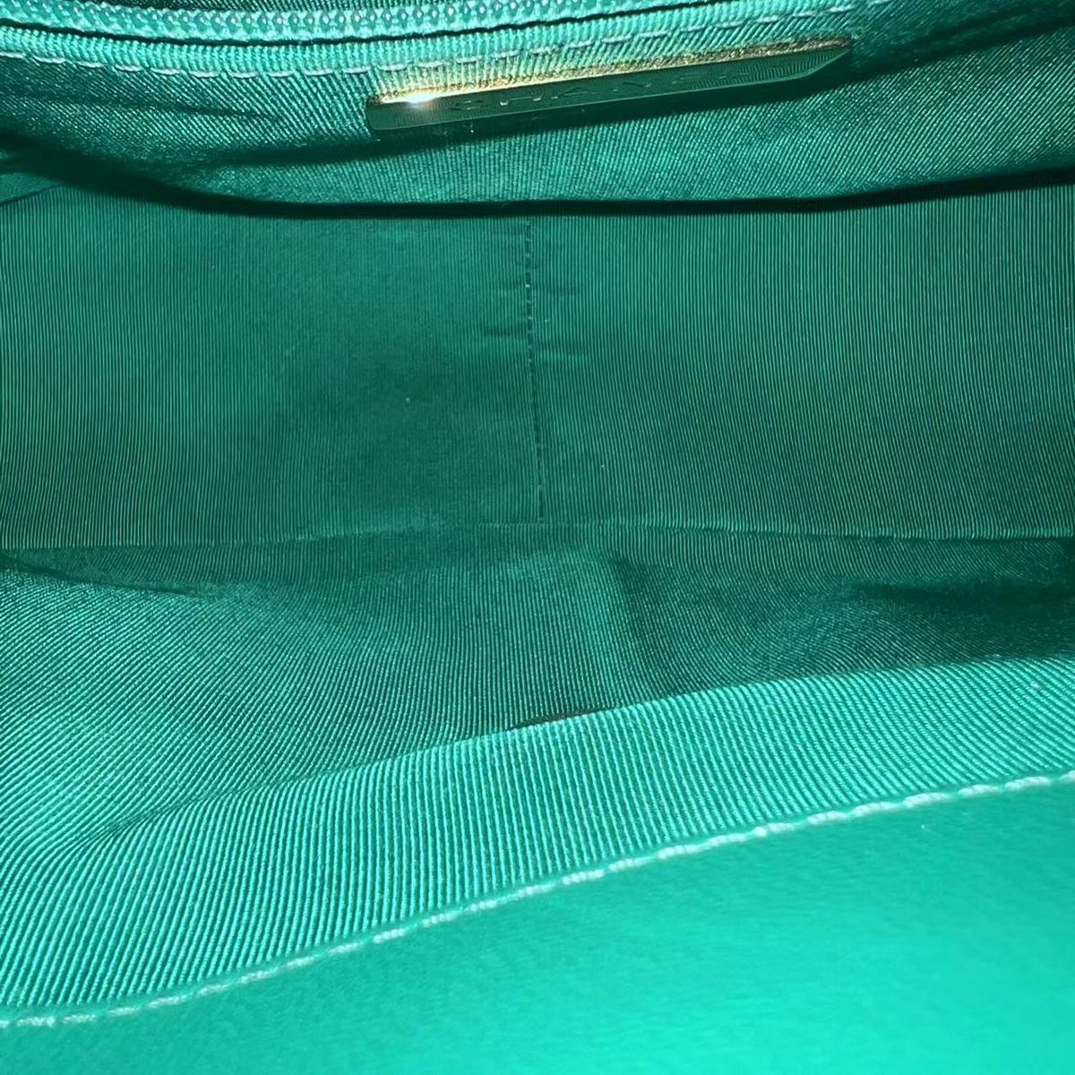 C19 Medium 19 Bag Quilted Goatskin Green Two-Tone Hardware Series 30