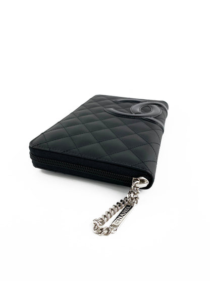 Chanel Black Cambon Bi-fold Wallet