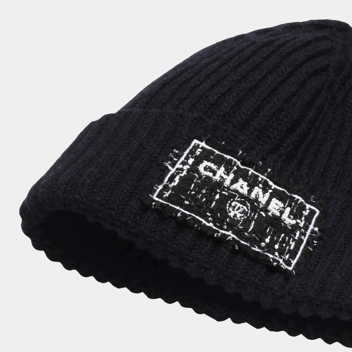 Cap Cashmere Navy Blue Black & White