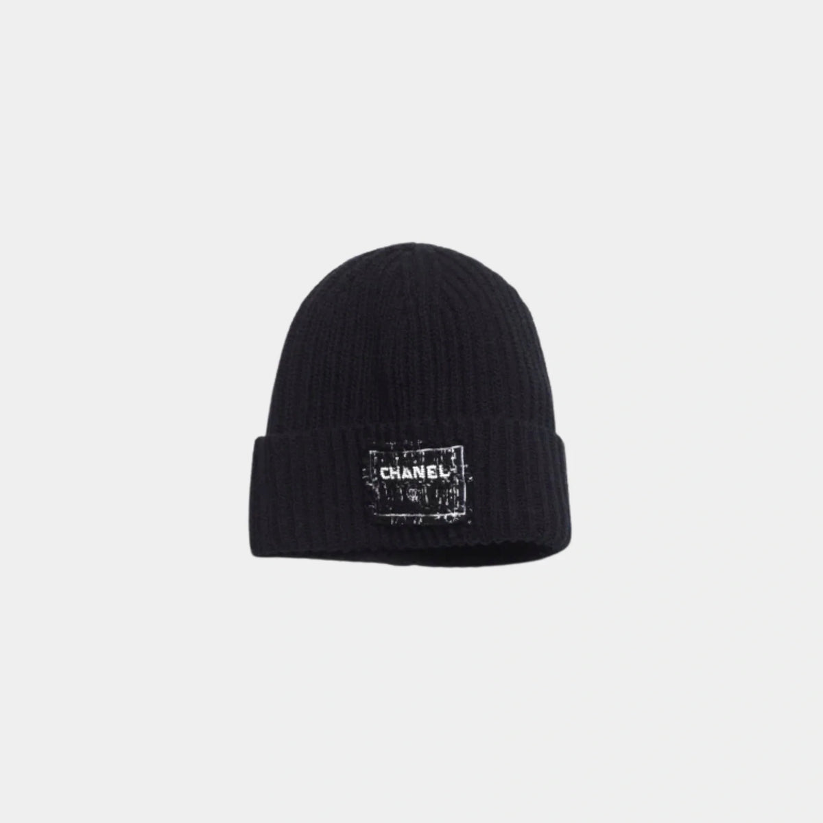Cap Cashmere Navy Blue Black & White