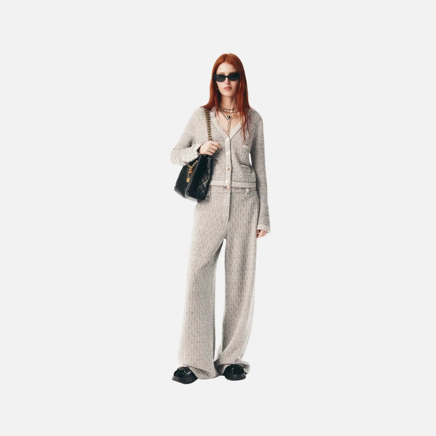 Chanel Cardigan in Wool, Silk and Cotton, Front
