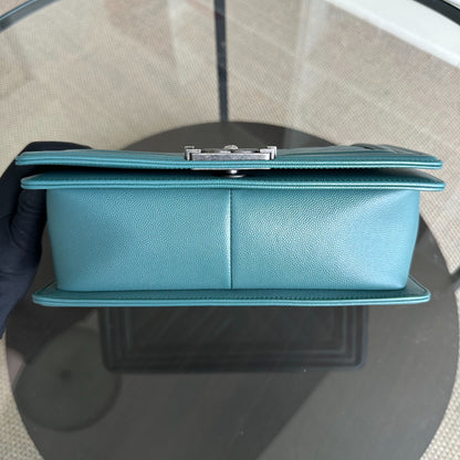 Caviar Boy Old Medium 25CM Chevron Green Blue Leboy RSHW No 24