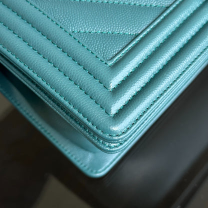 Caviar Boy Old Medium 25CM Chevron Green Blue Leboy RSHW No 24
