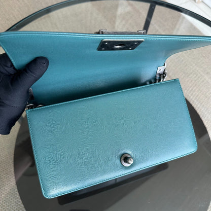 Caviar Boy Old Medium 25CM Chevron Green Blue Leboy RSHW No 24