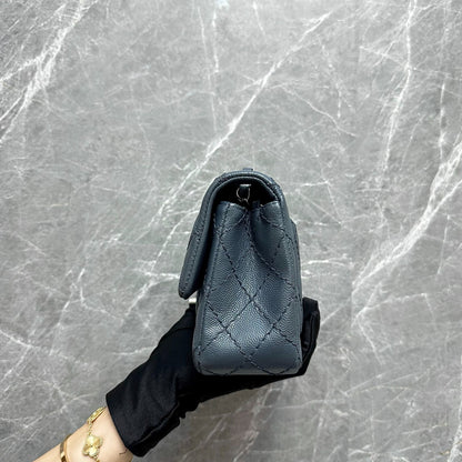 Caviar Classic Flap Mini Rectangular Dark Grey No23