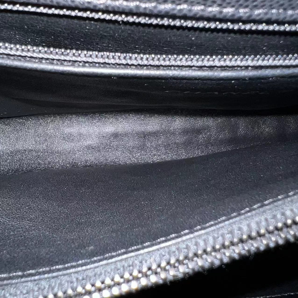 Caviar Coco Handle Large Quilted Grained Calfskin Black Silver Hardware Series 23