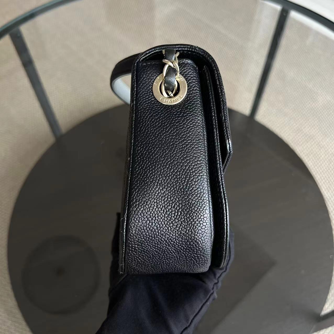 Caviar Cuba Coco Quilted Calfskin Cross Body Black GHW No 25