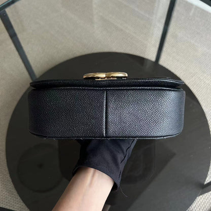 Caviar Cuba Coco Quilted Calfskin Cross Body Black GHW No 25