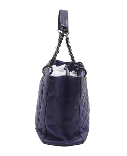 Caviar Grand Shopping Tote Blue