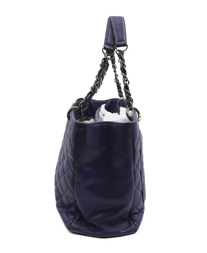 Caviar Grand Shopping Tote Blue