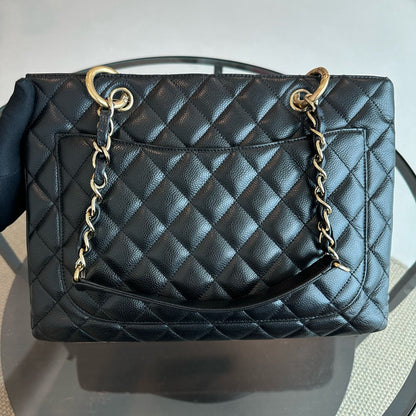 Caviar GST Grand Shopping Tote Quilted Black GHW No 12
