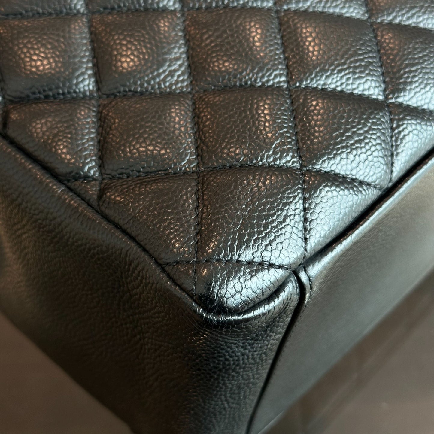 Caviar GST Grand Shopping Tote Quilted Black GHW No 12
