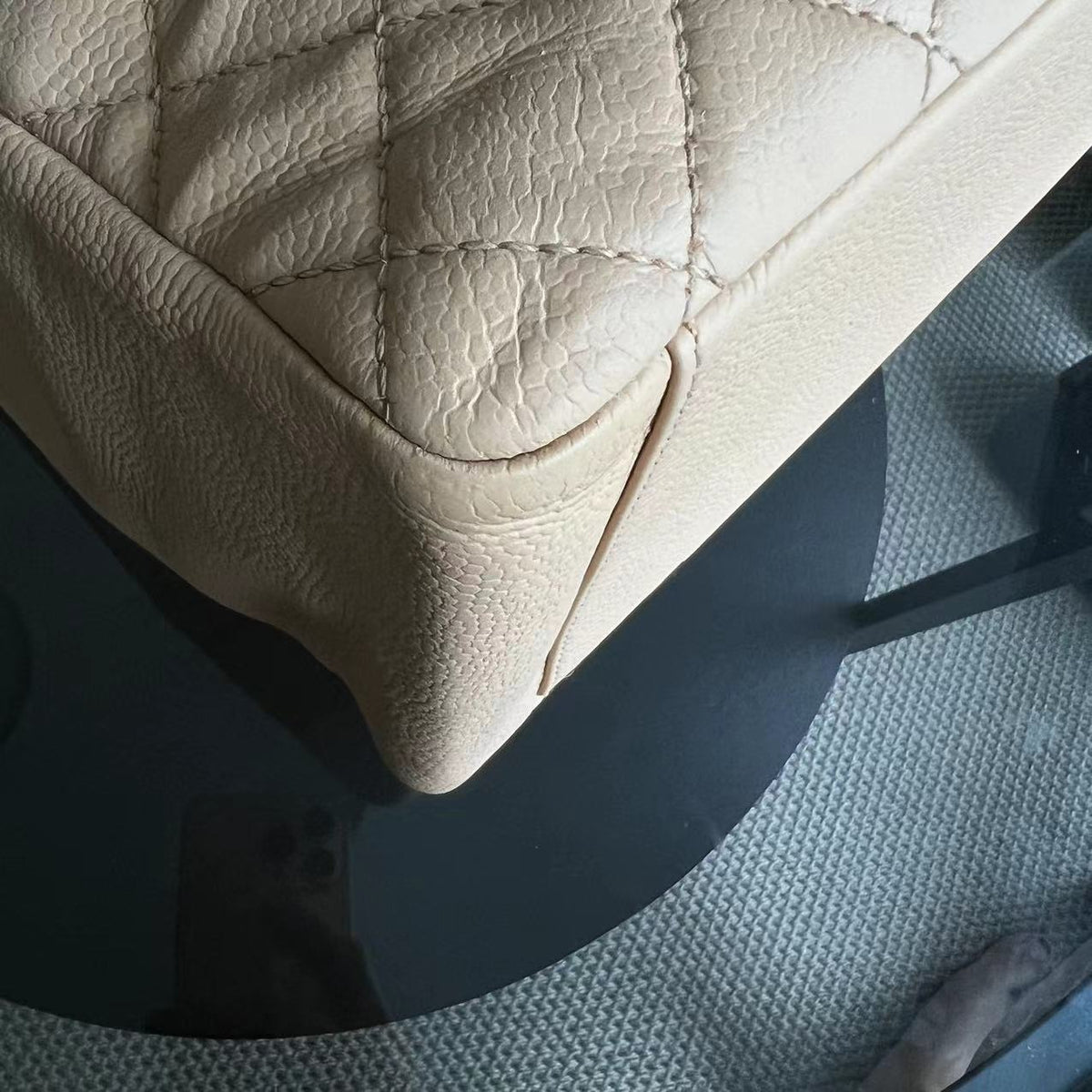 Caviar GST Grand Shopping Tote Quilted Calfskin Beige SHW No 15