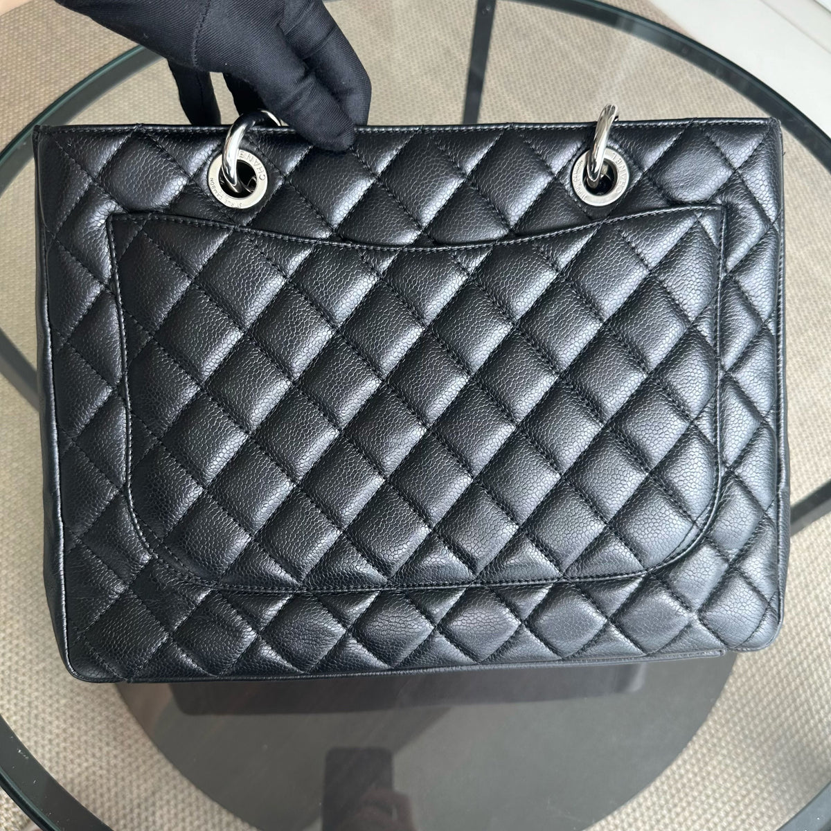 Caviar GST Grand Shopping Tote Quilted Calfskin Black SHW No 13