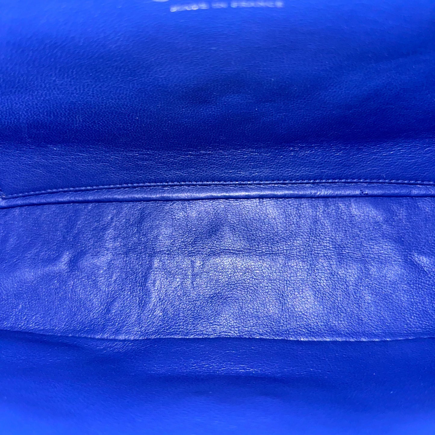 Caviar Jumbo Classic Flap 30CM Quilted Calfskin Blue SHW No 12