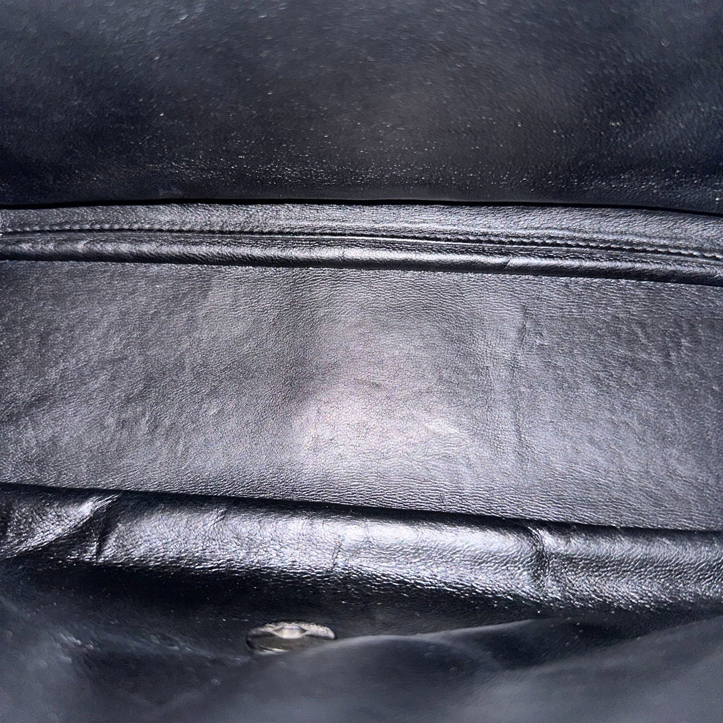 Caviar Jumbo Classic Flap Single Flap Quilted Calfskin Black SHW No 13