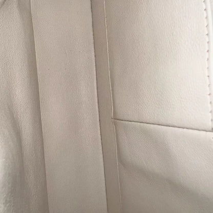 Caviar Double Flap 25CM Quilted Calfskin White GHW No 23