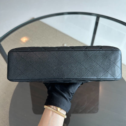 Caviar Double Flap Black SHW No 13