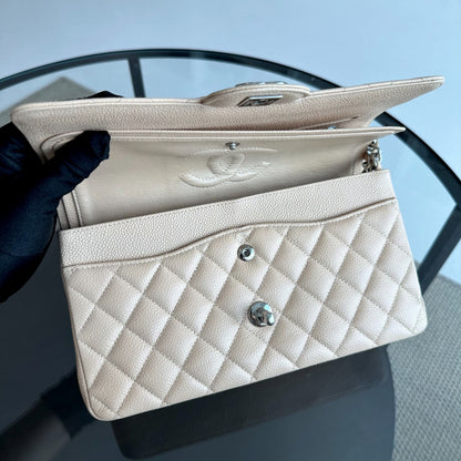 Caviar Quilted Beige SHW No 18
