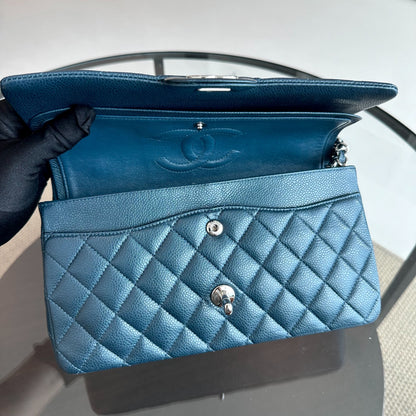 Caviar Quilted Dark Blue SHW No 20