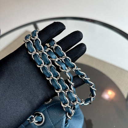 Caviar Quilted Dark Blue SHW No 20