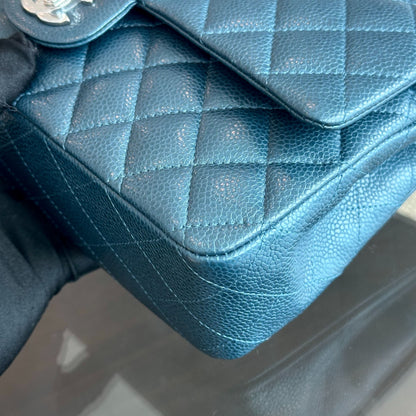 Caviar Quilted Dark Blue SHW No 20