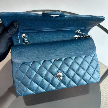 Caviar Quilted Dark Blue SHW No 20