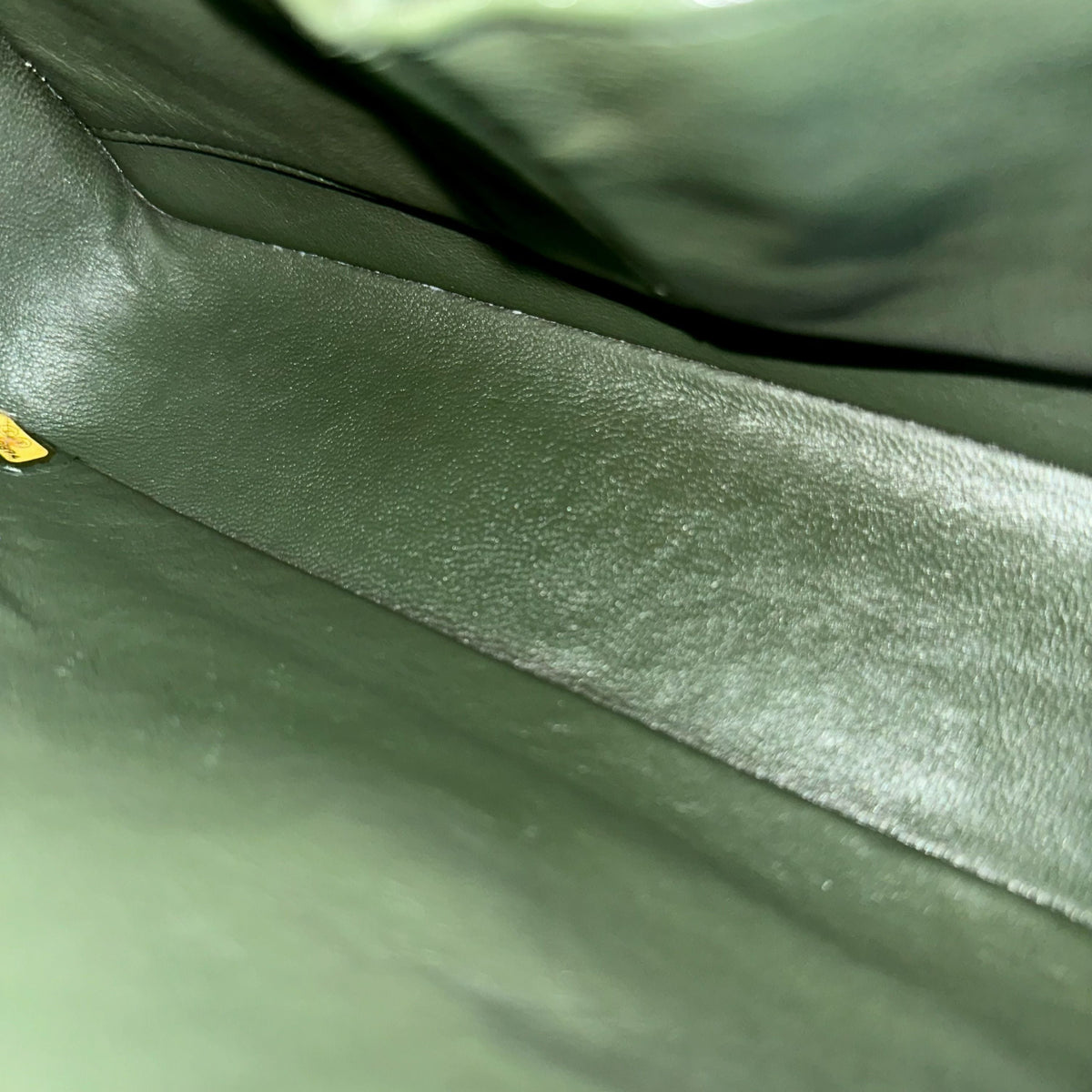 Caviar Quilted Dark Green SHW No 14