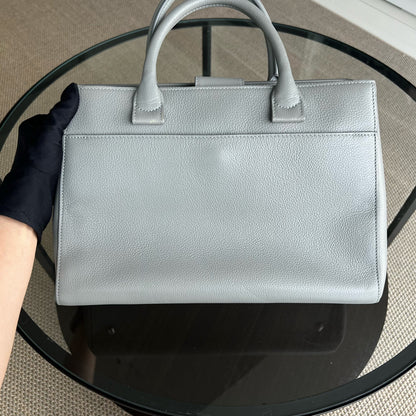 Caviar Neo Executive Tote Bag Grey Gray Silver Hardware Series 23